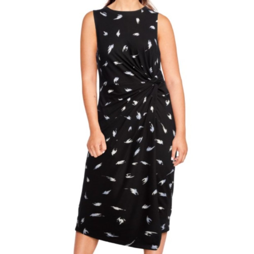 NINE BRITTON Abigail Brushed Knit Midi Dress, Size